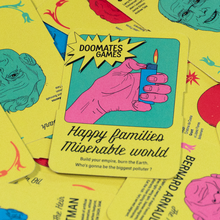 <cite>Happy Families, Miserable World</cite> card game