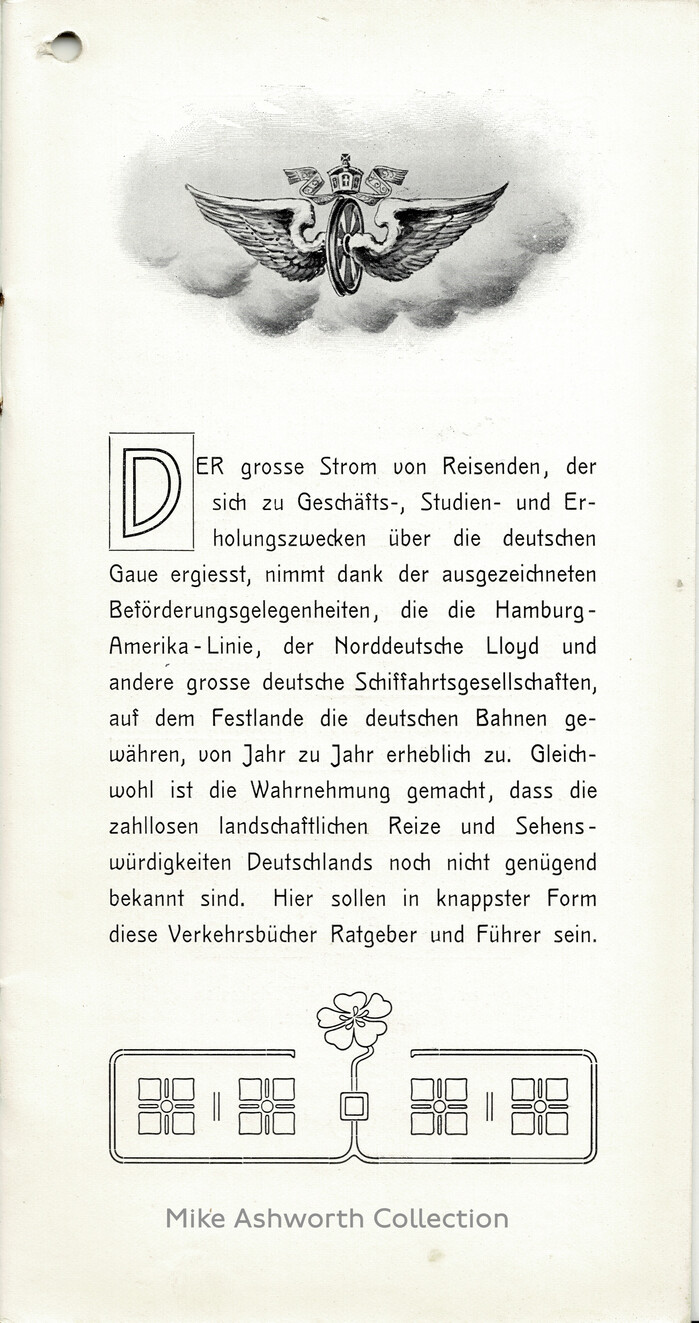 The introduction to Vol. 5 features a very similar typeface: it&rsquo;s  by , likewise issued in 1901, with a drop cap from the licht (open) style.
