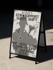 Stir + Support at Komfy Seoul poster