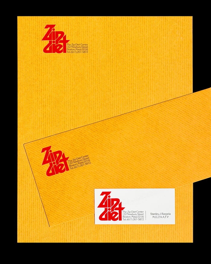 Stationery, foil stamped on ribbed paper