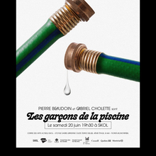 <cite>Les garçons de la piscine </cite>poster