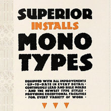 Superior Typesetting Co. ad (<cite>Inland Printer</cite> reprint)