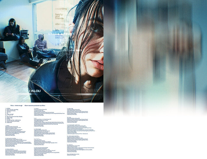 Double-sided poster bundled within the 12&Prime; LP release of the album. A variant of a grotesk typeface, likely Helvetica, can be seen here, as well as on the back side of the packaging for the album&rsquo;s CD and vinyl release