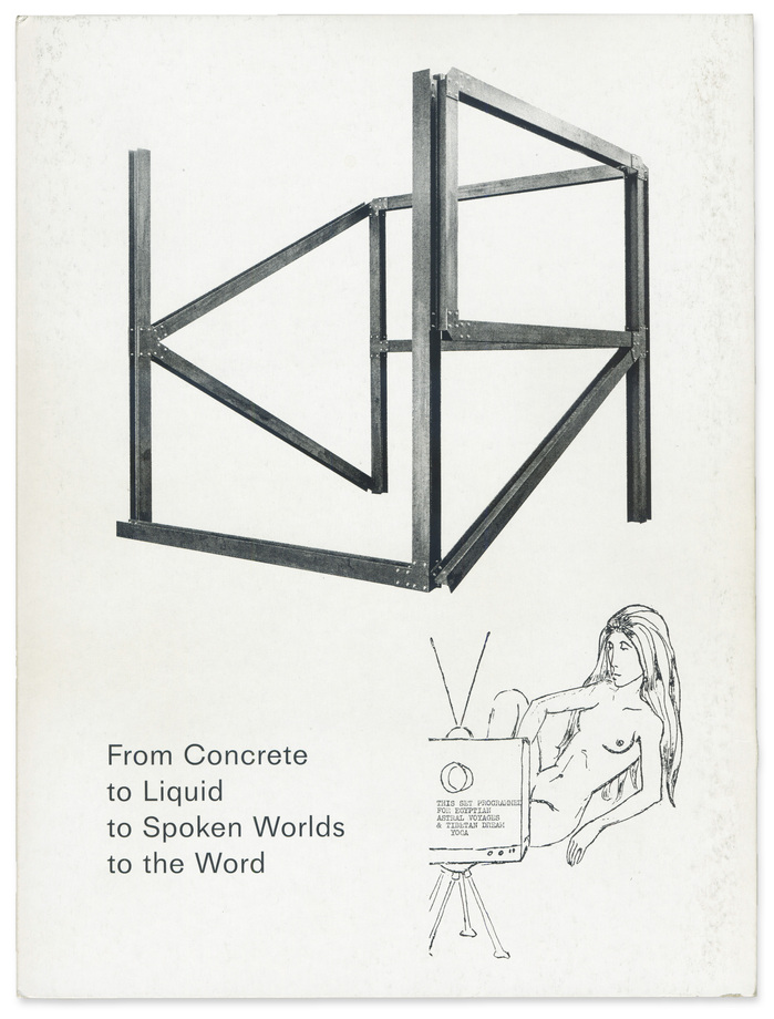 From Concrete to Liquid to Spoken Worlds to the Word exhibition catalog 1