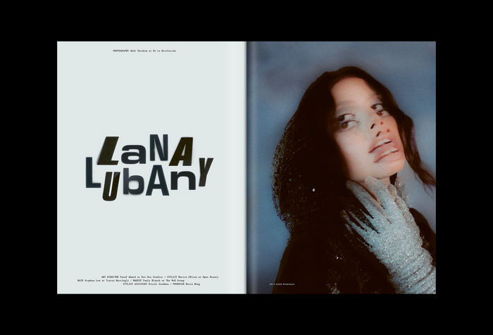 “Lana Lubany” is set in more Univers and Eurostile plus , all composed with Mecanorma transfer lettering.