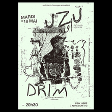 Uzu and Drim concert flyer