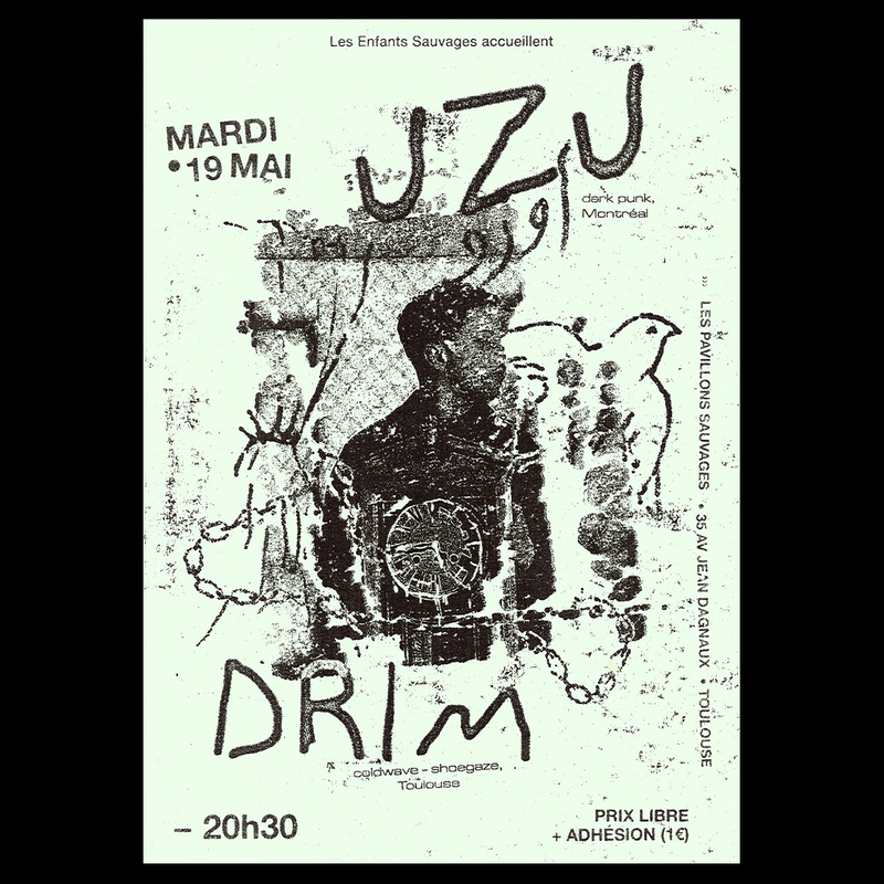 Uzu and Drim concert flyer