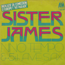 <span>Nino Tempo &amp; 5th Ave. Sax</span> – “Sister James” / “Clair de lune” French single cover