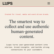 Luups website