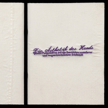 <cite>Die Ästhetik des Hemds </cite>by Anton Rahlwes