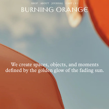 Burning Orange website