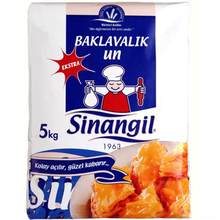 Sinangil logo and flour packaging
