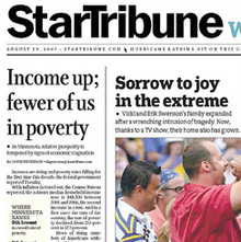 <cite>Minneapolis StarTribune</cite> – Front Pages