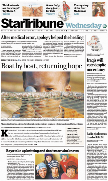 Minneapolis StarTribune – Front Pages 1