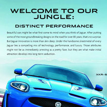 Jaguar XKR-S print ad