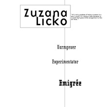 Zuzana Licko pamphlet
