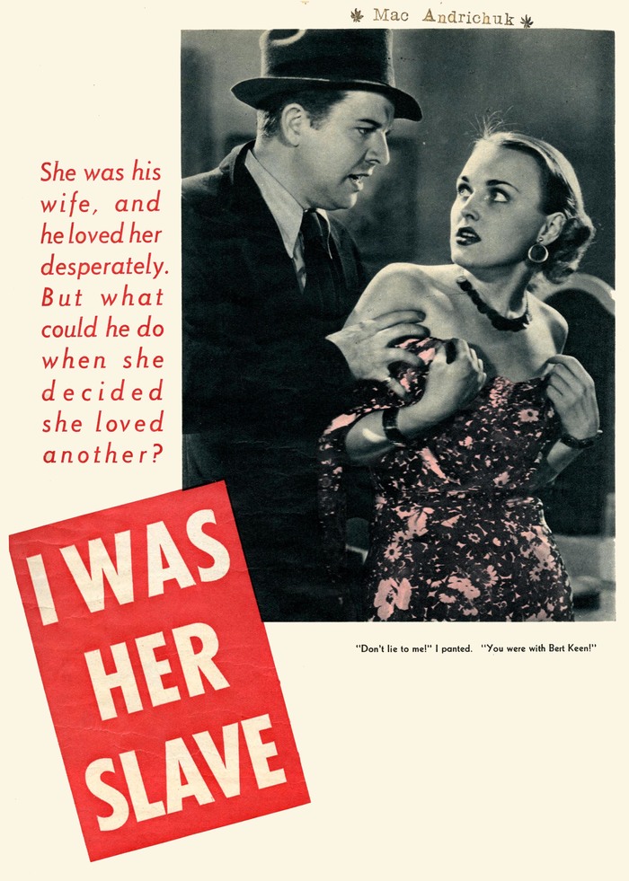 I Was Her Slave story opener in True Romance, 1938