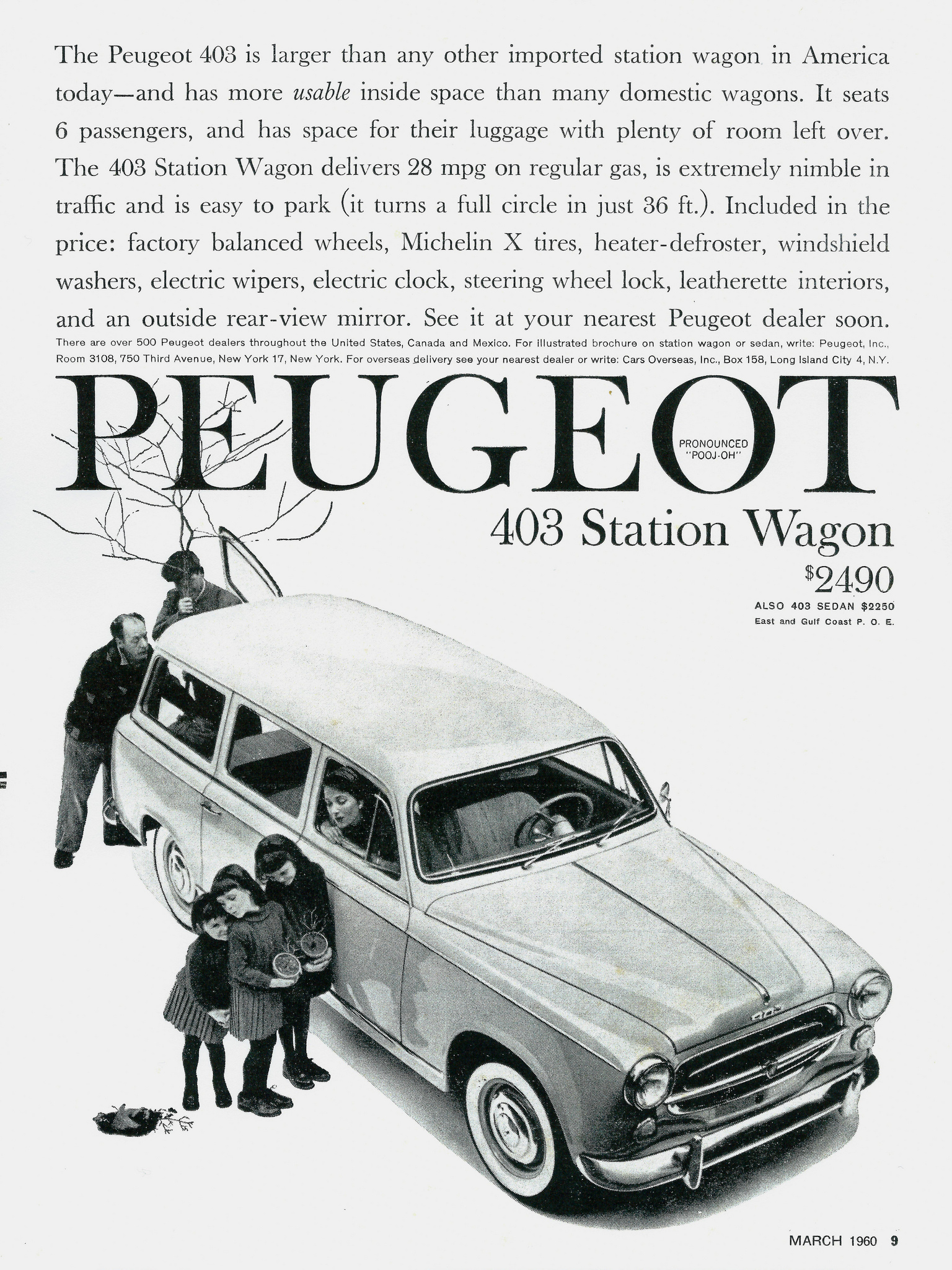 Peugeot France French Automobile Car Vintage Advertisement Art Poster Print 