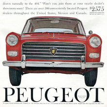 Peugeot of America ads (1958–61)