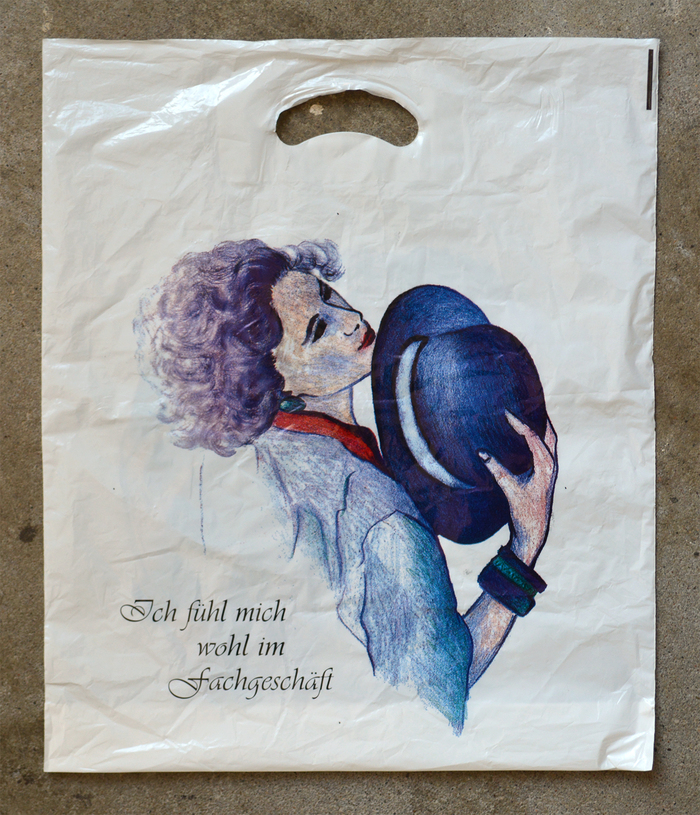 “Ich fühl mich wohl im Fachgeschäft” plastic bag 2