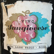 Vino Sangiovese wine label