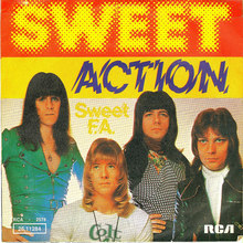 Sweet – “Action” / “Sweet F.A.” German single cover