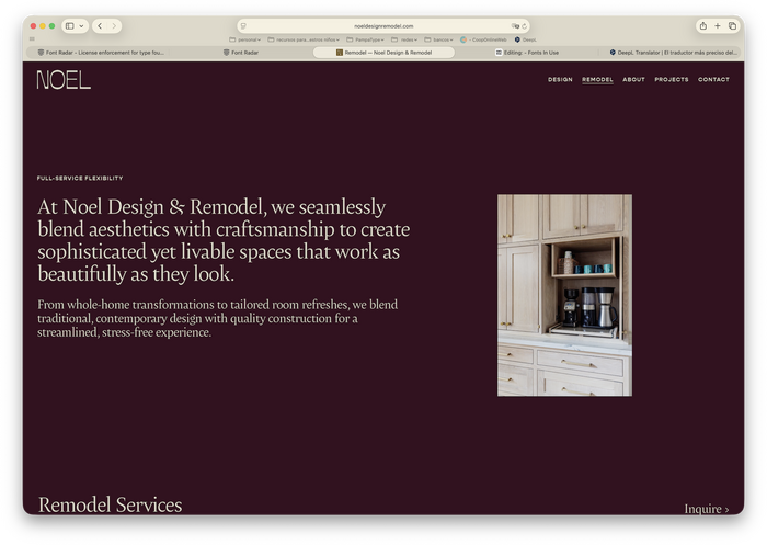 Noel Design &amp; Remodel website 3