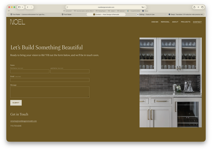 Noel Design &amp; Remodel website 8