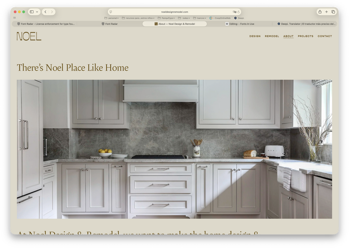 Noel Design &amp; Remodel website 1