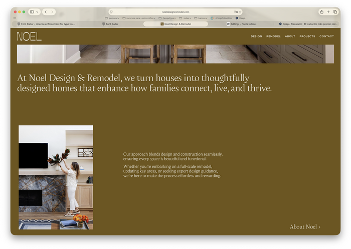 Noel Design &amp; Remodel website 9
