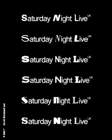 Saturday Night Live UK logo and titles
