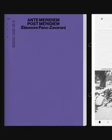 <cite>Ante Meridiem Post Meridiem</cite> by Éléonore Pano-Zavaroni