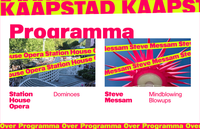 Kaapstad Festival website 3