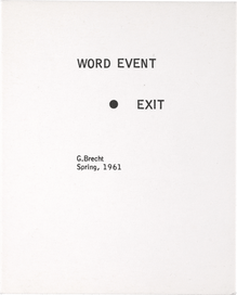 <cite>Water Yam</cite> by George Brecht