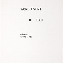 <cite>Water Yam</cite> by George Brecht
