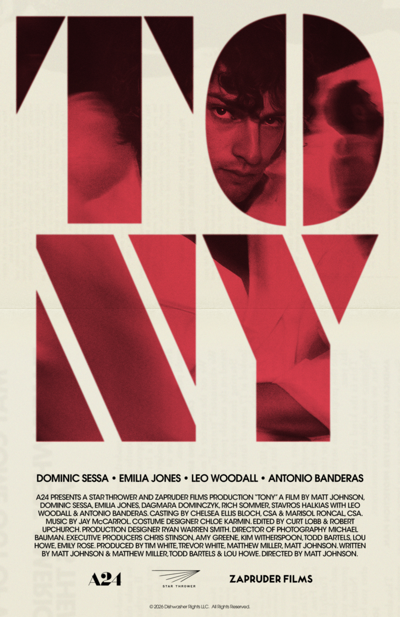 Ab Lettering Design Tony unofficial movie poster - Fonts In Use