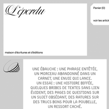 L’éperdu website