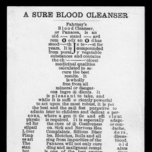Fahrney’s Blood Cleanser trade card and envelope