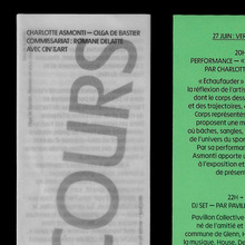 <cite>EN COURS</cite> exhibition poster and booklet