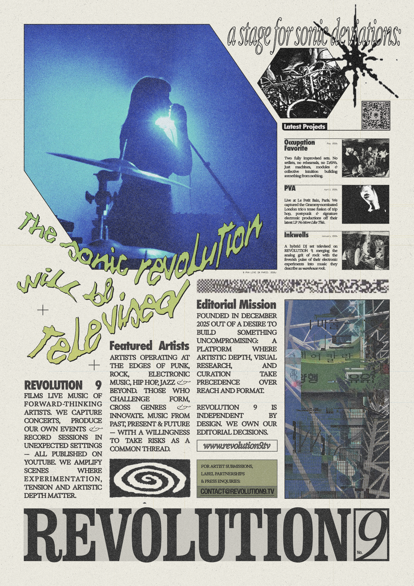 REVOLUTION 9 magazine feature - Fonts In Use