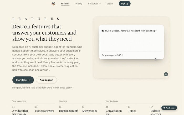 Deacon website 2