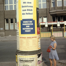 Litfaßsäule, East-Berlin Litfaßsäule, East-Berlin