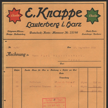 E. Knappe invoices