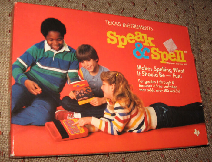 Speak & Spell logo - Fonts In Use