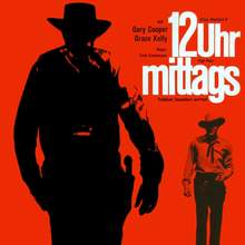 <cite>12 Uhr mittags</cite> (High Noon) movie poster, German rerelease and Atlas Film logo