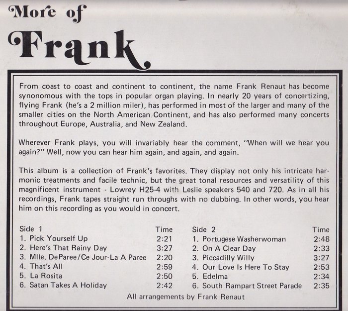 More of Frank by Frank Renaut 3