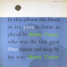 Jimmy &amp; Mama Yancey – <cite>Pure Blues</cite> album art