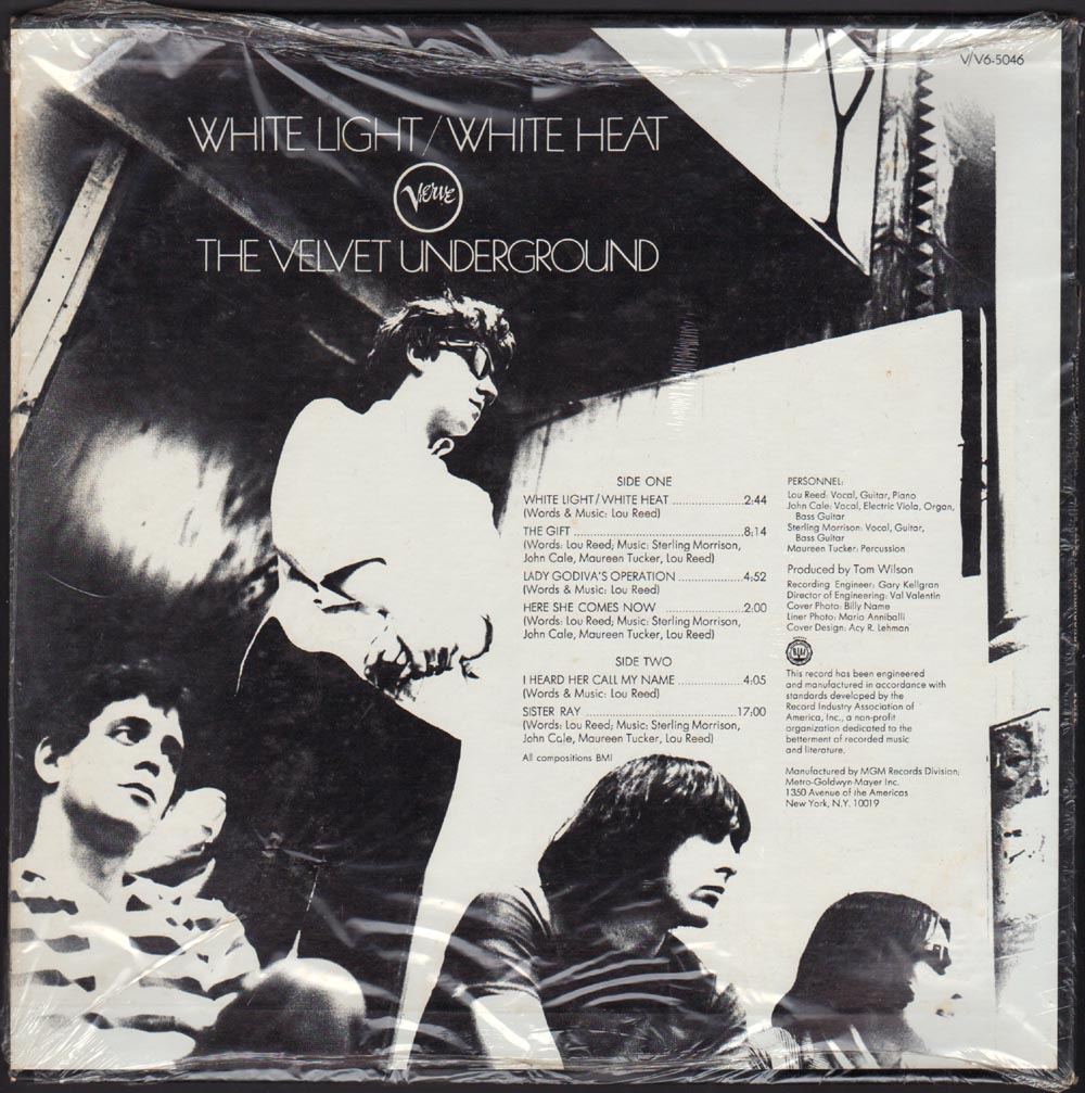 The Velvet Underground White Light/White Heat album art - Fonts In Use