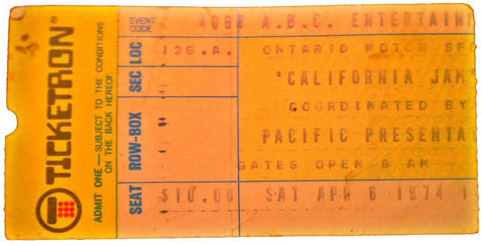 California Jam festival, Ontario, CA, Apr. 6, 1974.