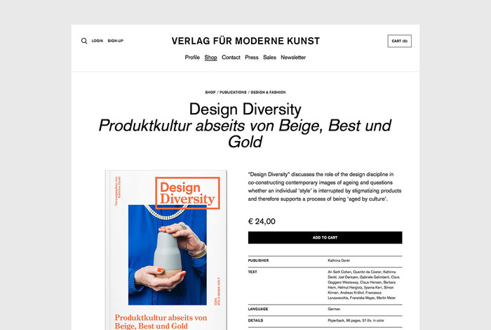 Verlag für moderne Kunst website 5